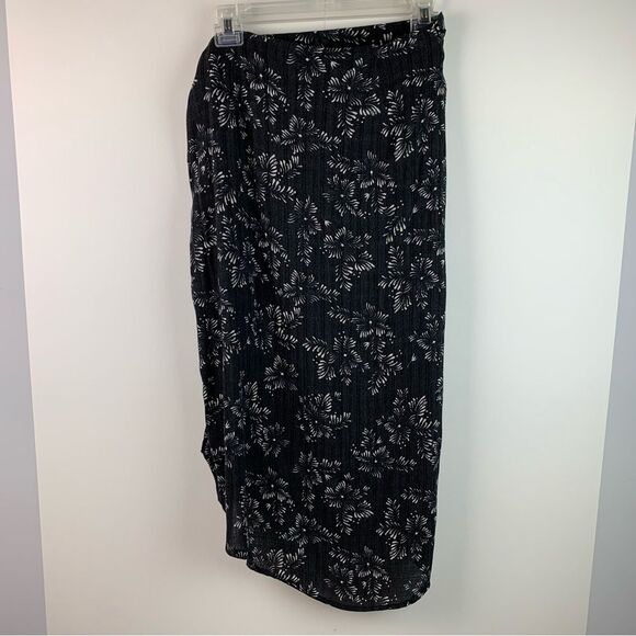 Free people women’s floral midi wrap skirt size 2 - Picture 3 of 7